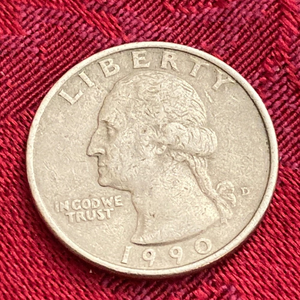 Vintage 1990D Quarter USA